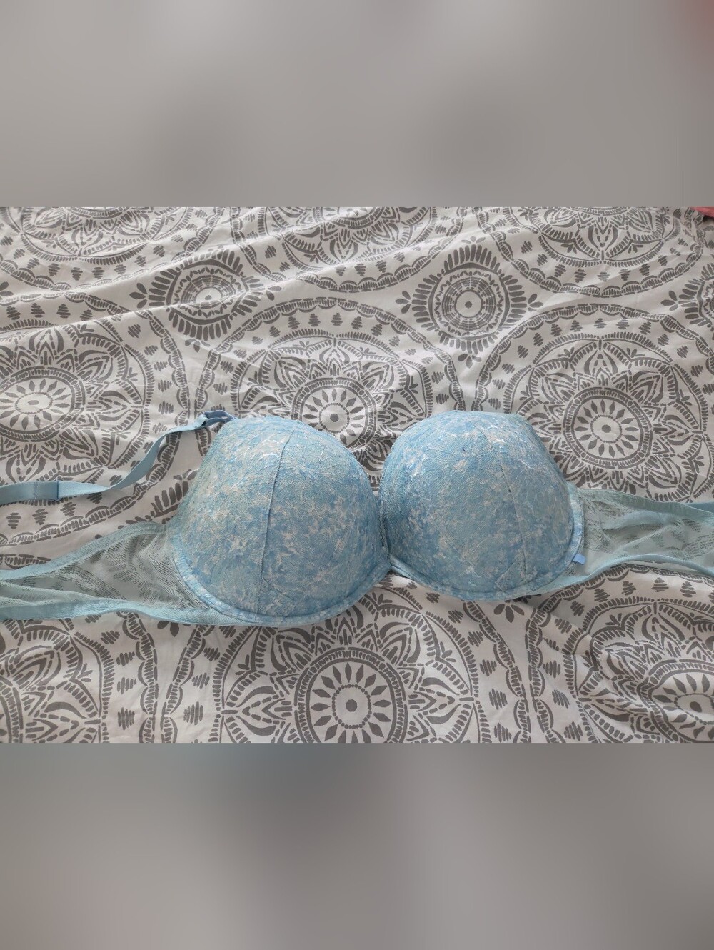 Victoria Secret Light Blue Lace Push-Up Bra - Women's Intimates